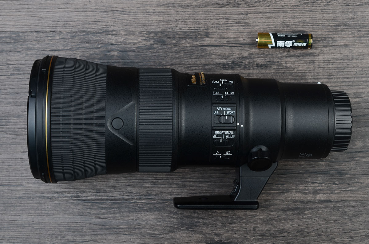 AF-S尼克尔500mm f/5.6E PF ED VR长度